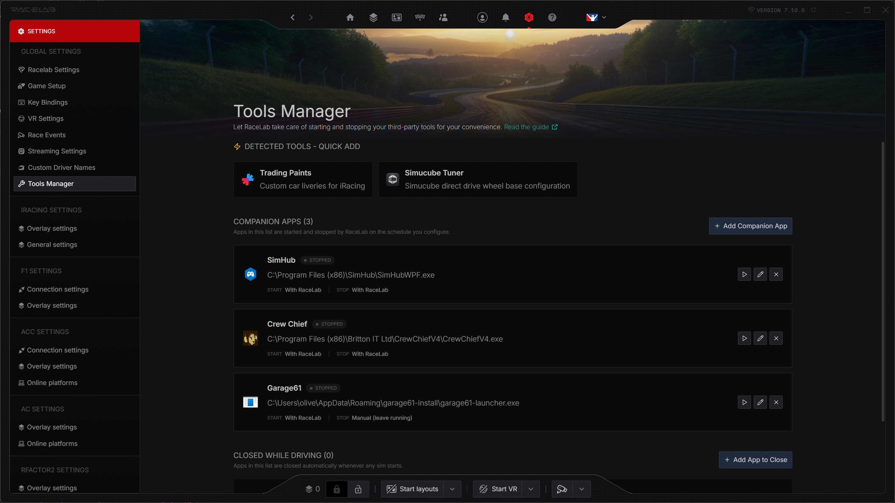 Tools Manager